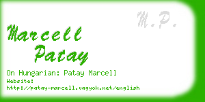 marcell patay business card